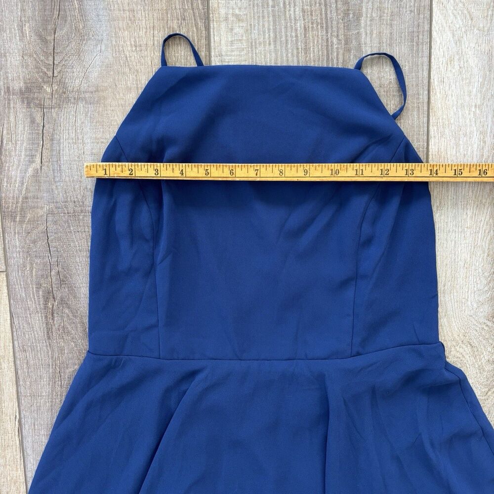 Lulus Women Letter of Love Navy Blue Backless Skater Dress Size XL Wedding Sexy - Picture 8 of 13